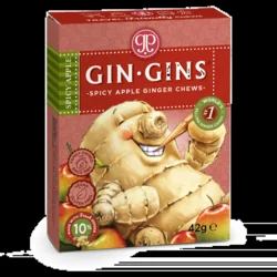 Ginger Chews (Gins Gins) Spicy Apple Travel Pack