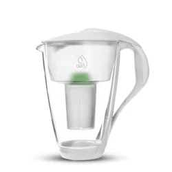 Glaskande 2,0l glas, hvid m. Alkaline Filter Dafi - 1 stk