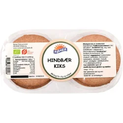 Kiks m. hindbærfyld Økologisk - 175 gram