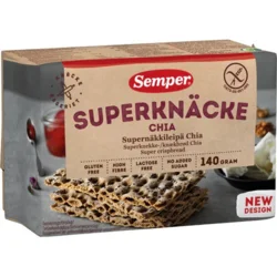 Knækbrød m. chia - 140 gram