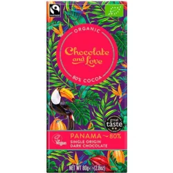 Mørk chokolade Panama 80% Ø ko. 80 gram