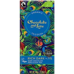 Chokolade Rich dark 71% Øko. - 80 gram