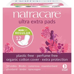 Natracare bind 12 stk REGULAR ultra extra - 1 pk.