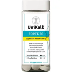 UniKalk Forte 20 tyggetablet - 90 tabletter