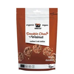 Kookie Cat Dobbelt Choc Valnød Økologisk - 100 gram