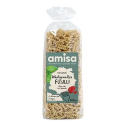 Fuldkornsris Fusilli pasta Økologisk - 500 gram