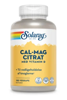 Calcium Magnesium Citrat med D-vit. - 180 kapsler