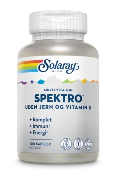 Spektro uden jern og Vitamin K - 100 kapsler