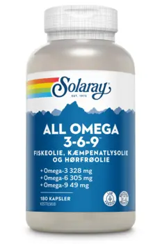 All Omega 3-6-9 Solaray - 180 kapsler