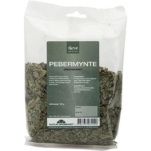 Køb Pebermynte groft skåret - 100 gram til 59,95 DKK