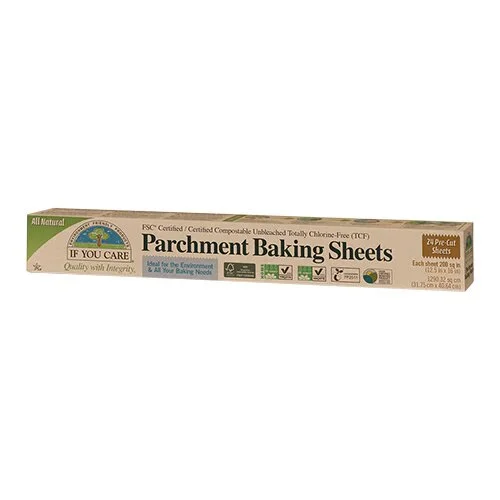 Bagepapir ubleget 100% nedbrydelig - 24 stk