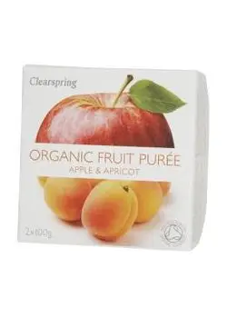 Clearspring Frugtpuré abrikos/æble Øko. - 200 gram