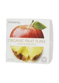 Clearspring Frugtpuré ananas/æble Øko - 200 gram