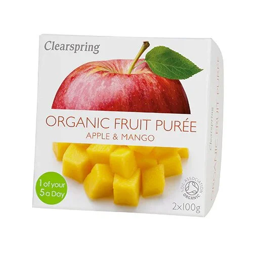 Clearspring Frugtpuré æble/mango Øko. - 200 gram