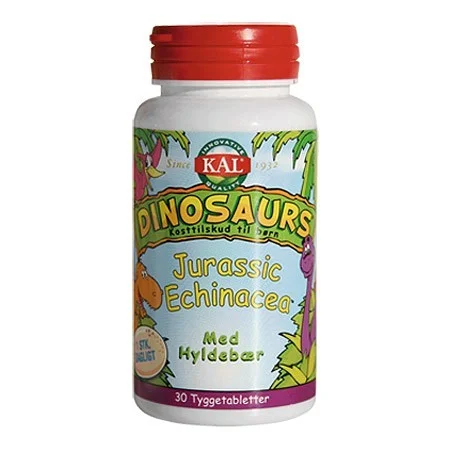 DinoSaurs Echinacea m/hyldebær - 30 tabletter
