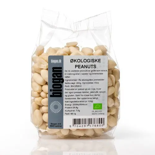 Peanuts rå økologiske - 200 gram