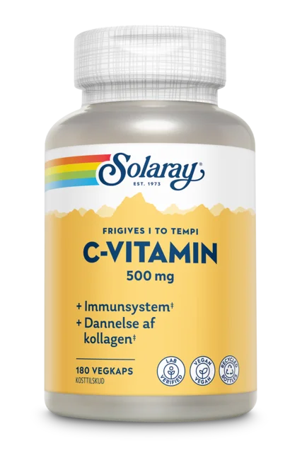 C-vitamin 500 mg. 180 kapsler