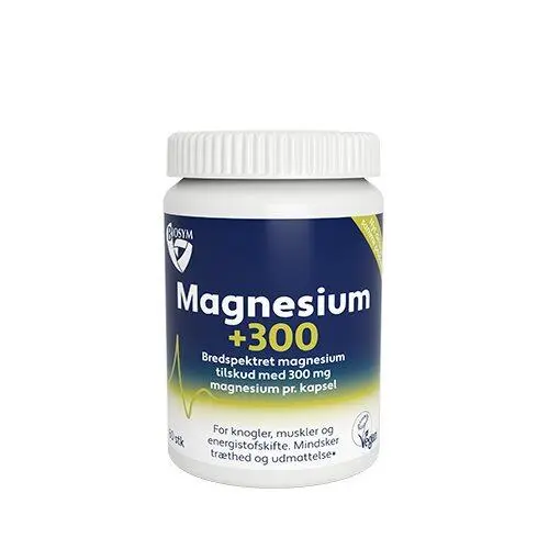 Biosym - Magnesium + 300 - 60 kapsler