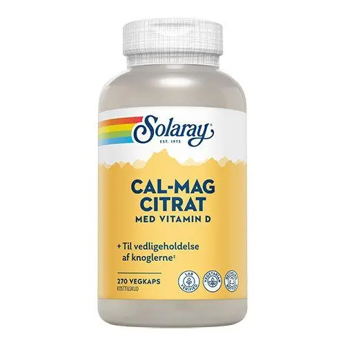 Calcium Magnesium Citrat m. D-vit. - 270 kapsler