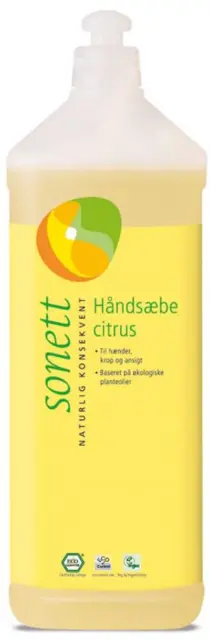 Sonett Håndsæbe citrus - 1 ltr.