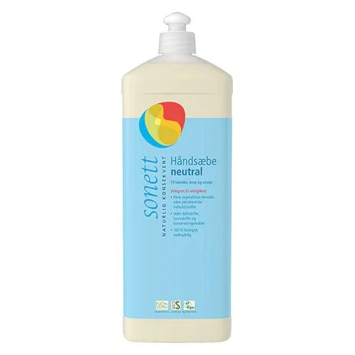 Sonett Håndsæbe neutral flydende 1 ltr.