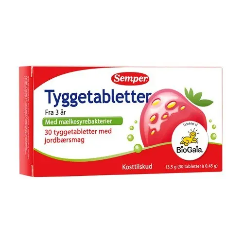 BioGaia tyggetabletter Semper - 30 tabletter