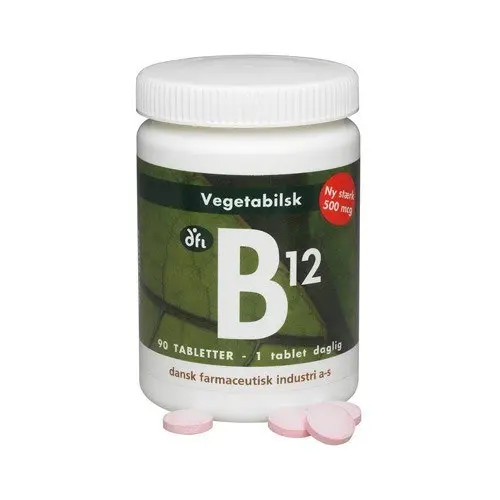 B12 vitamin 500 mcg - 90 tabletter