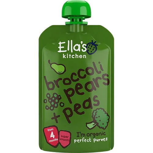 Babymos Ø broccoli, pære - 120 gram