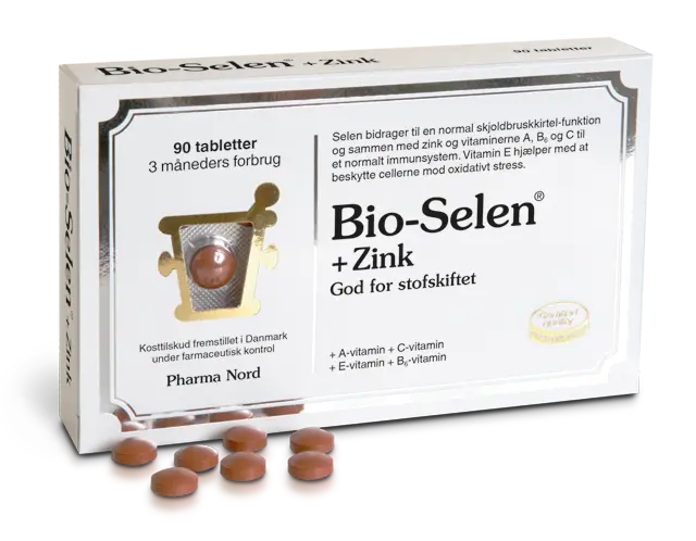 Bio Selen + Zink - 90 tabletter