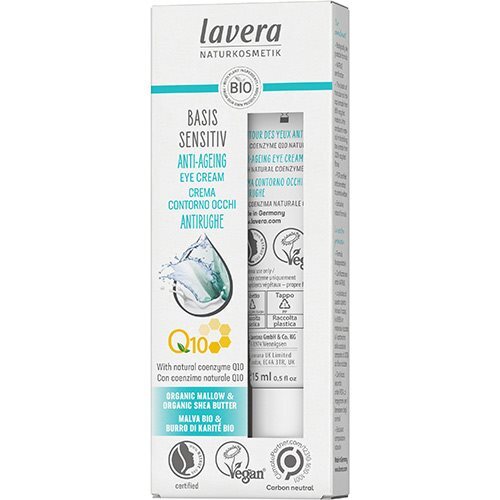 Lavera Basis sensitiv Øjencreme Q10 Anti-Age 15 ml.