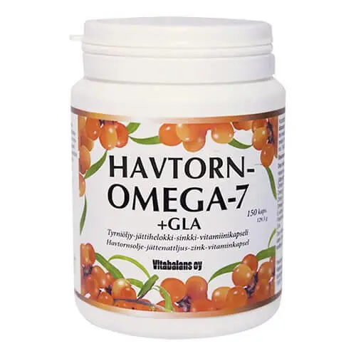 Havtorn omega 7 + GLA - 150 kapsler