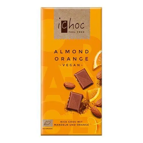Ichoc almond orange Økologisk - 80 gram