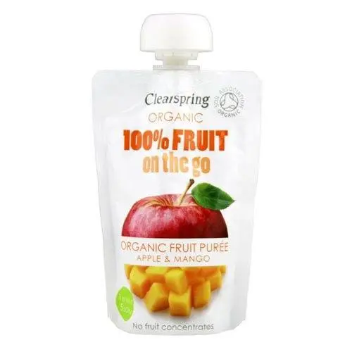 Clearspring Æble, Mango fruit on the go Øko. - 100 gram