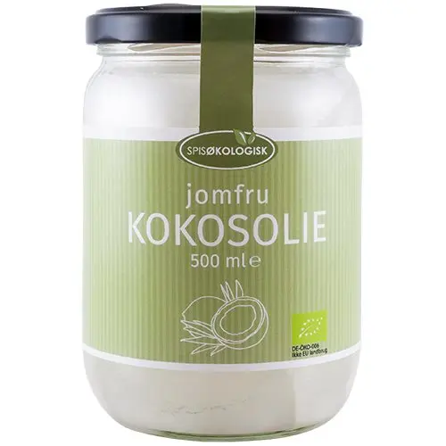 Kokosolie koldpresset Extra jomfru Ø Spis Økologisk - 500 ml.
