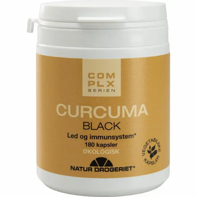 Curcuma Black Ø m. gurkemeje og sort peber - 180 kapsler