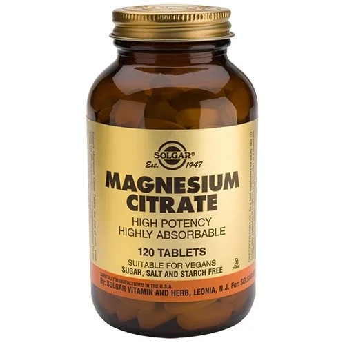 Solgar Magnesium citrat 200 mg. - 120 tabletter