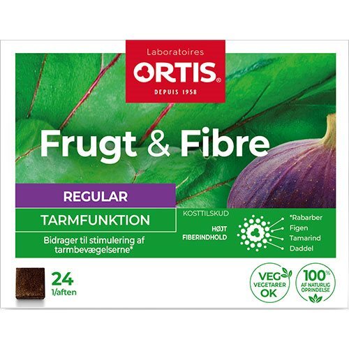 Frugt & Fibre tyggeterning Indh. 24 stk.