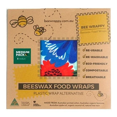 Beeswax Food Wraps 2 x Medium - 1 pk.