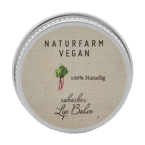 Naturfarm Vegan Lipbalm Rabarber - 10 ml.
