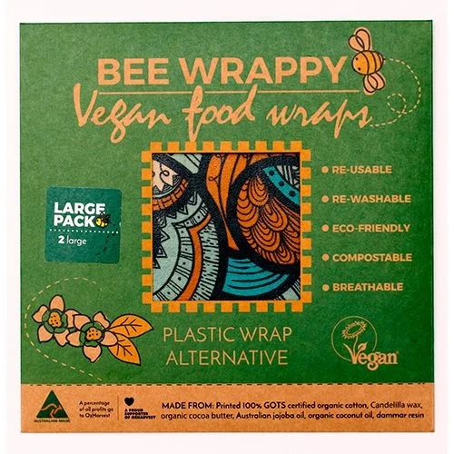 Vegan Food Wraps - 2 x large - 1 pk