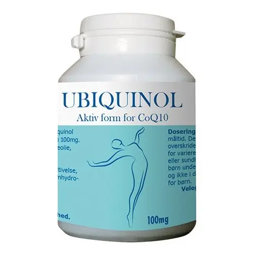 Q10 Ubiqinol 100 mg - 60 kapsler