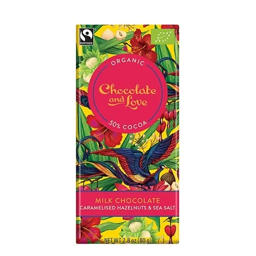Chokolade Milk Hazelnut Økologisk 50% - 80 gram
