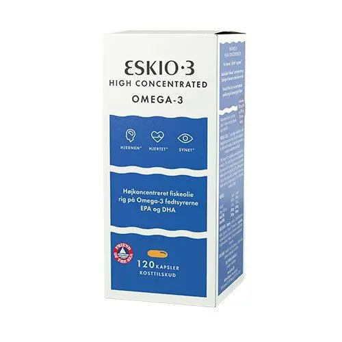 Eskio-3 High Concentrated omega-3 - 120 kapsler
