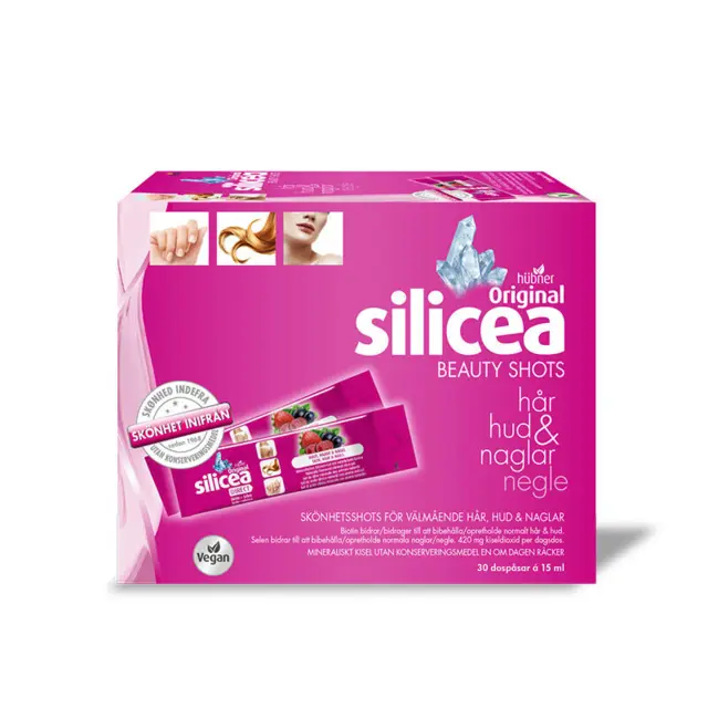Silicea Beauty Shots Hår, Hud og Negle - indeholder 30 poser x15ml