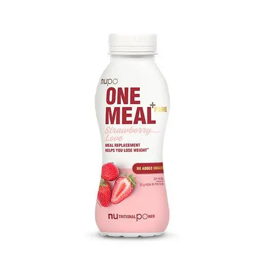 One meal + prime shake jordbær - 330 ml.