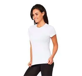 T-Shirt Dame hvid str. XL rund hals