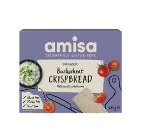 Amisa Knækbrød m. boghvede glutenfri Ø - 120 g.