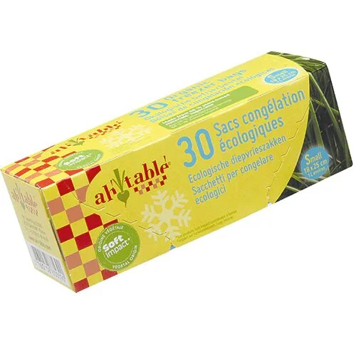 Fryseposer af bioplastik 30 stk 1L - 1 pk.