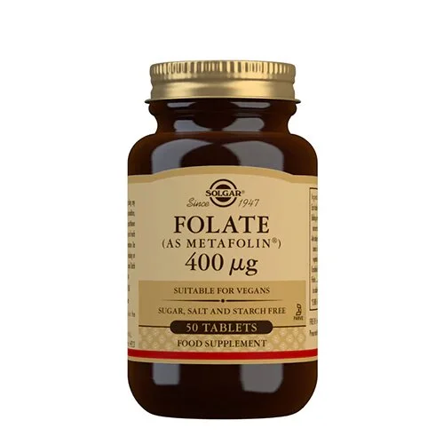 Solgar Folat (Metafolin) 400ug - 50 tabletter