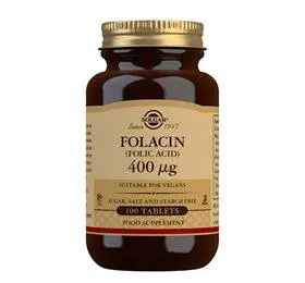 Solgar Folsyre 400 mcg (Folacin) - 100 tab.